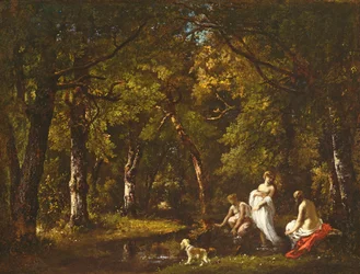 Bathers by a Woodland Stream, 1859
